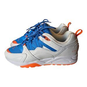 Mens 10.5 Karhu x Sasu Kauppi Fusion 2.0 Shoes Bright White Ibiza Blue Sneakers